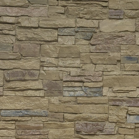 Ekena Millwork 9"W x 8"H Canyon Ridge Stacked Stone, StoneWall Faux Stone Siding Panel, Colfax PNUCNCO-MAT-SAMPLE